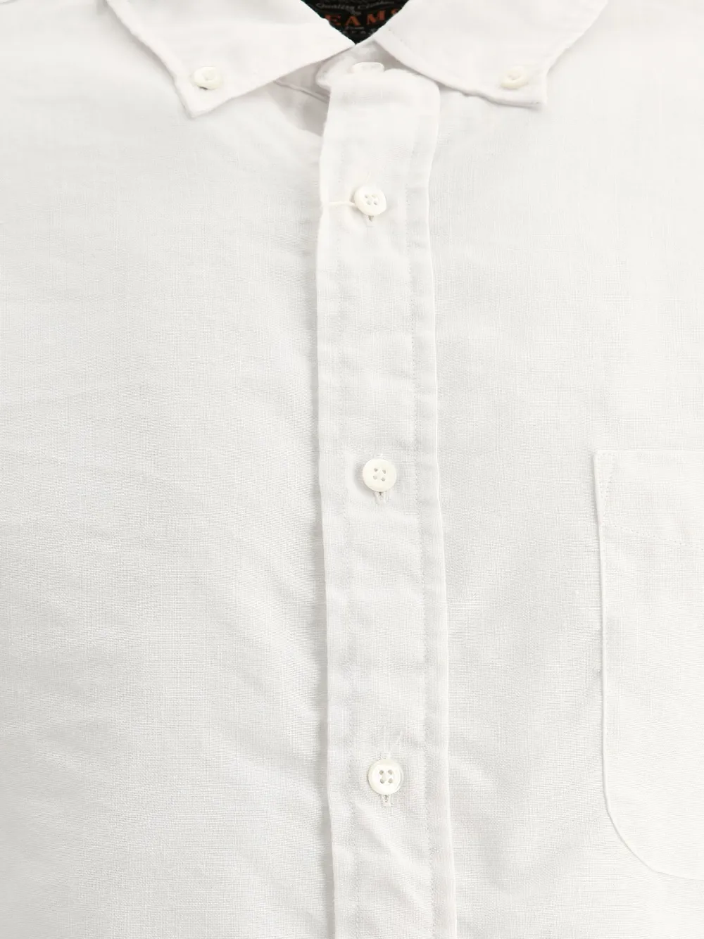 BEAMS PLUS button-down pocket shirt Wit