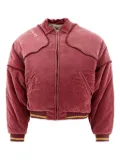 KAPITAL quilted yoke bomber jacket - Red