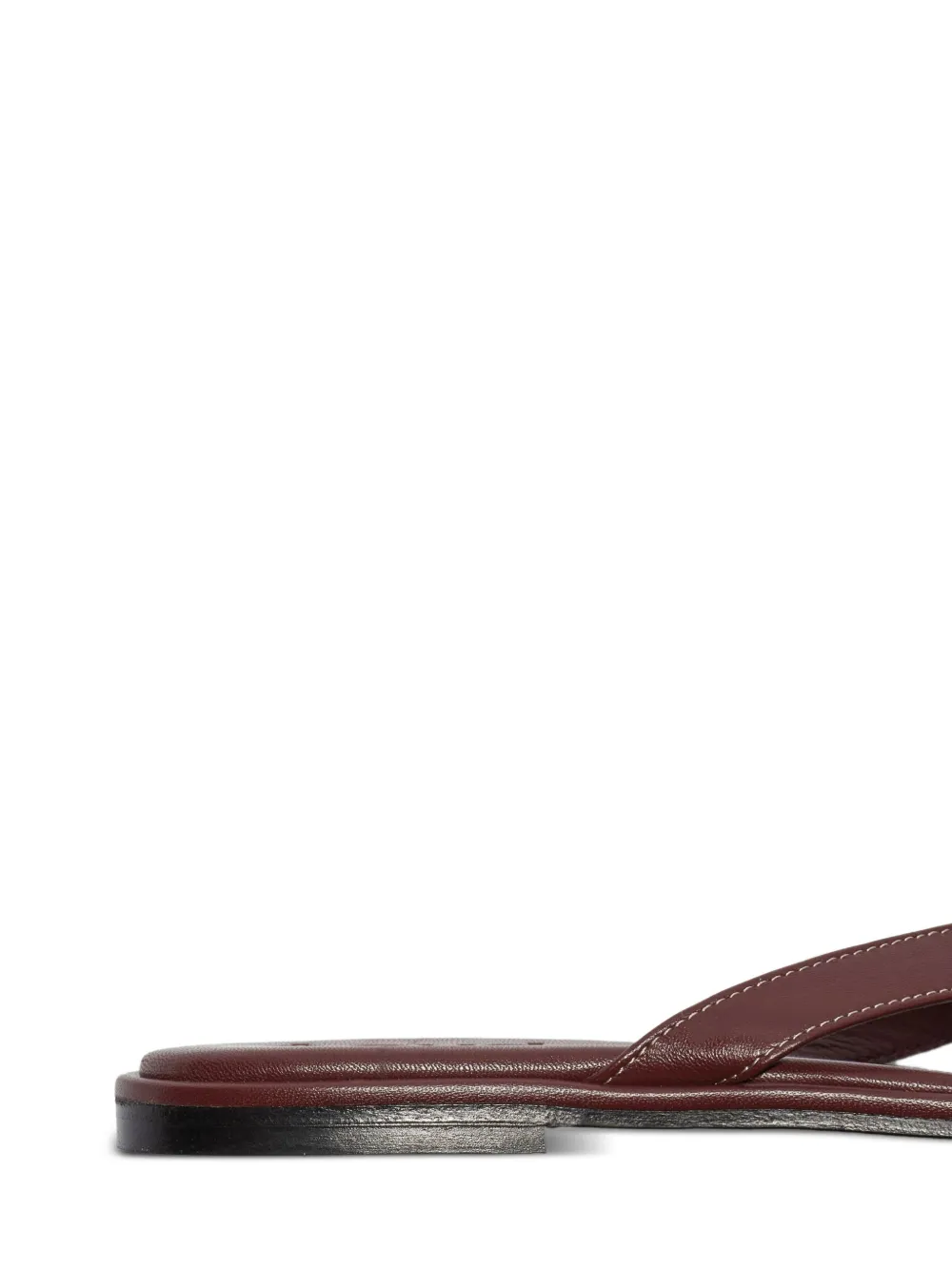 Aeyde Melody leather thong sandals Bruin