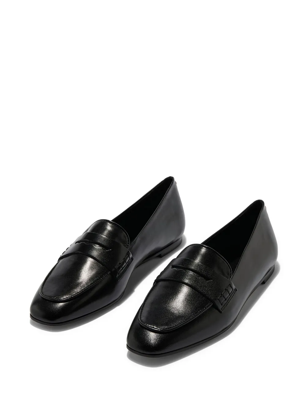 Aeyde Alfie penny leather loafers Zwart