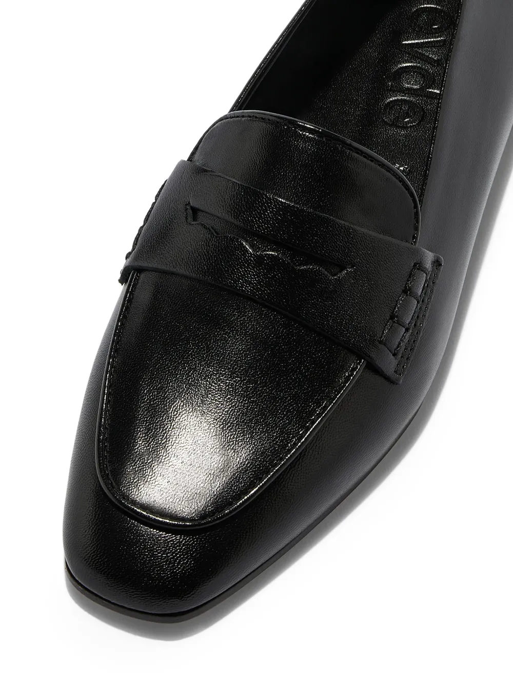 Aeyde Alfie penny leather loafers Zwart