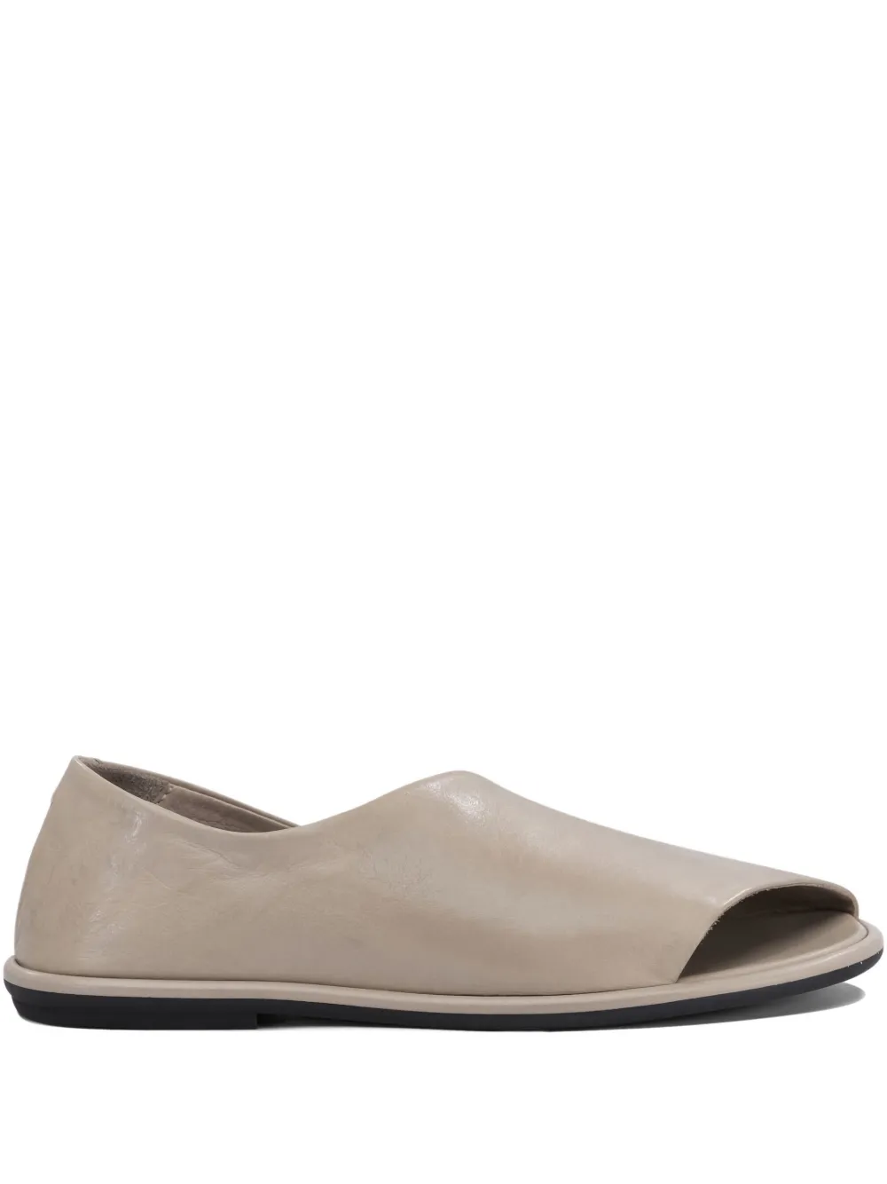 Officine Creative leather open-toe pumps Beige