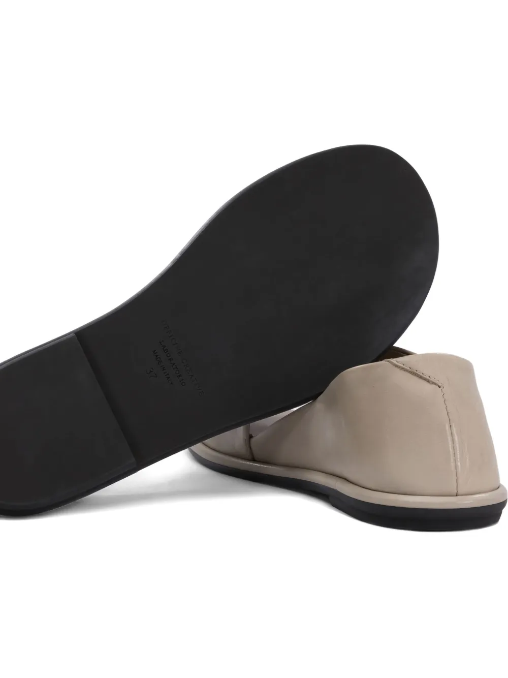 Officine Creative leather open-toe pumps Neutrals