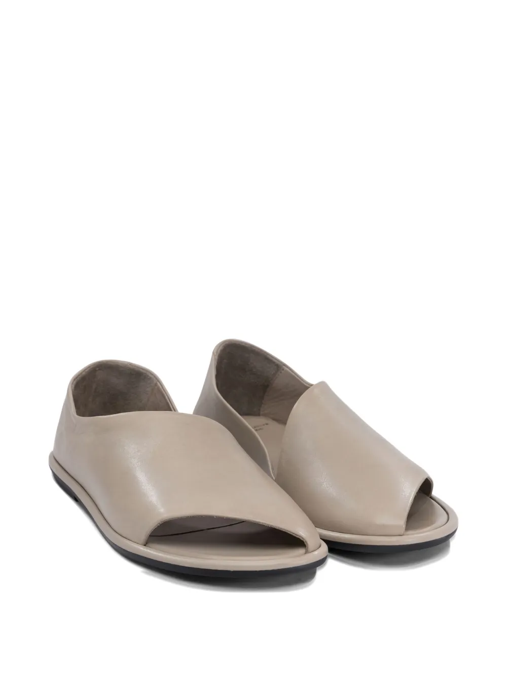 Officine Creative leather open-toe pumps Neutrals