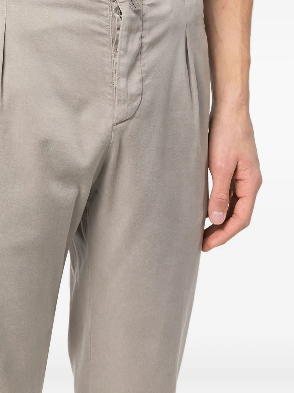 Kiton Broek met trekkoord Beige