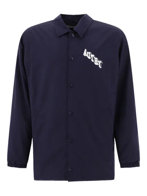 Autry logo-print button-fastening jacket