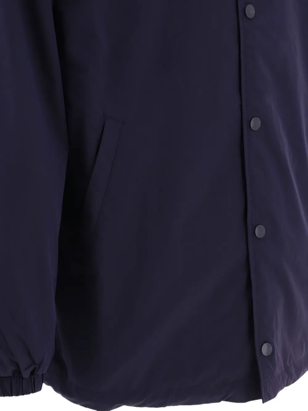 Autry Logo-printed Textured Coach Jacket In Blue