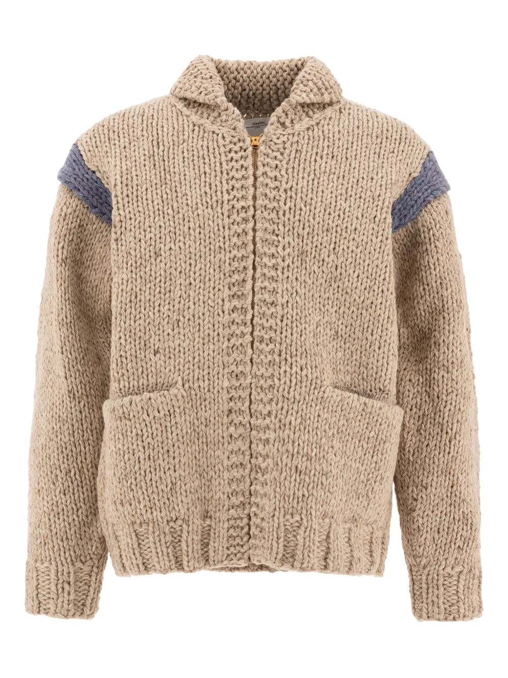 visvim Cowichan hand-knit zip-front cardigan | Neutrals | Image 1
