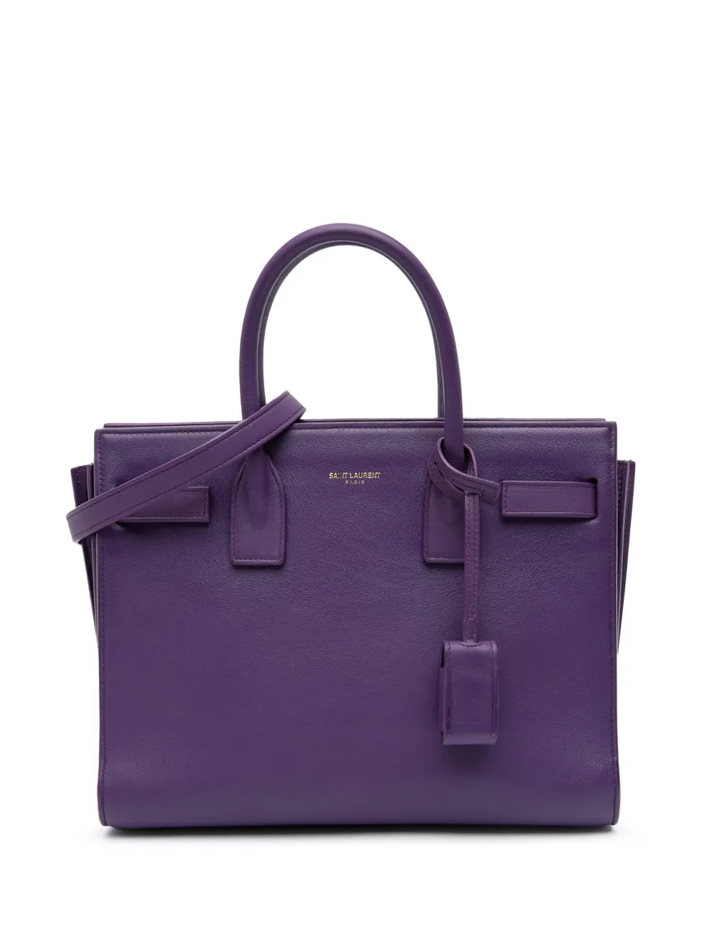 Saint Laurent Pre-Owned 2014 Baby Leather Sac De Jour satchel | Purple | Image 1