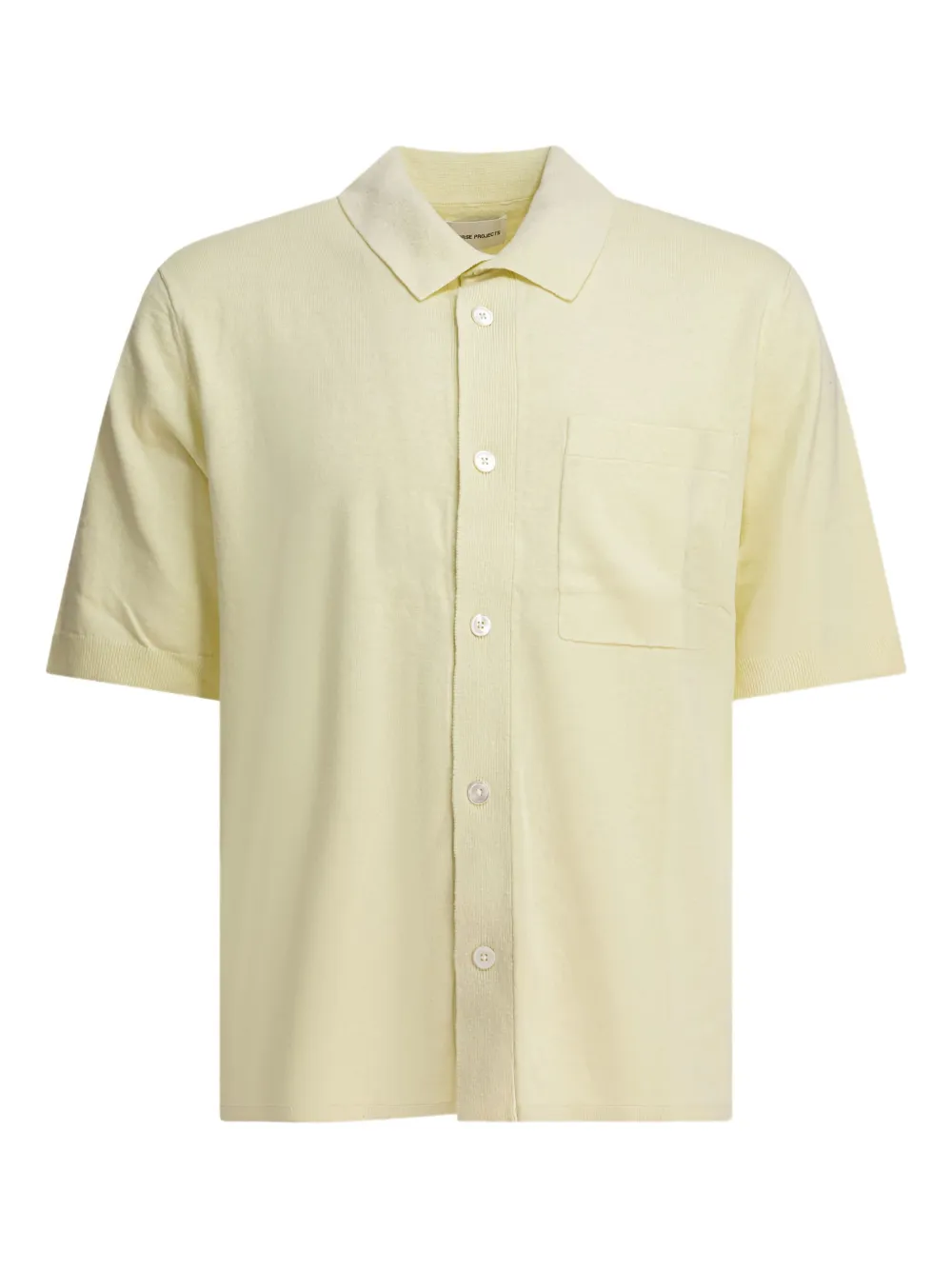 Norse Projects patch-pocket polo shirt Geel