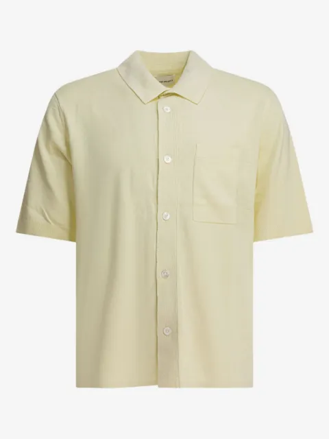 Norse Projects playera tipo polo con bolsillo de parche