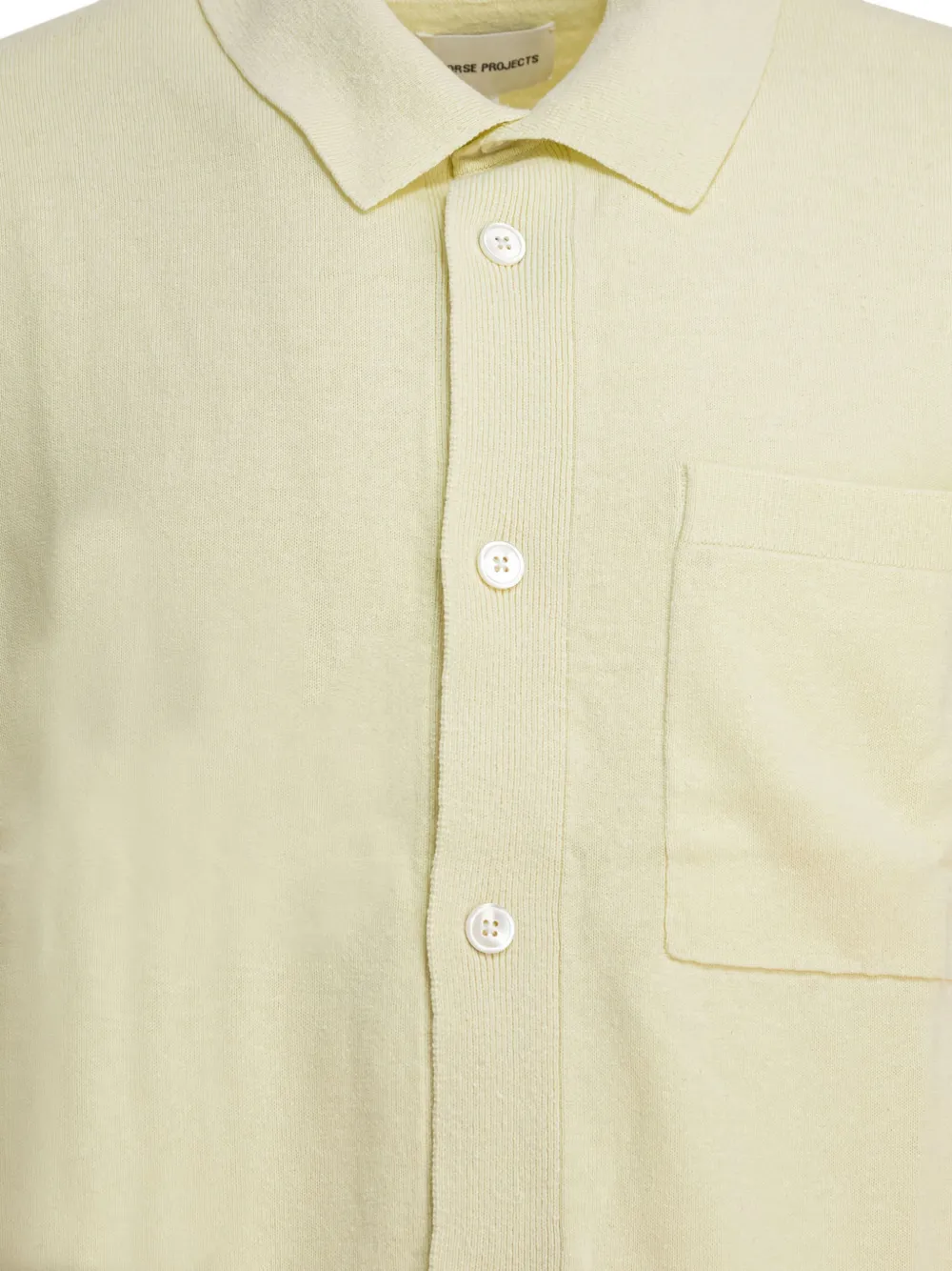 Norse Projects patch-pocket polo shirt Geel