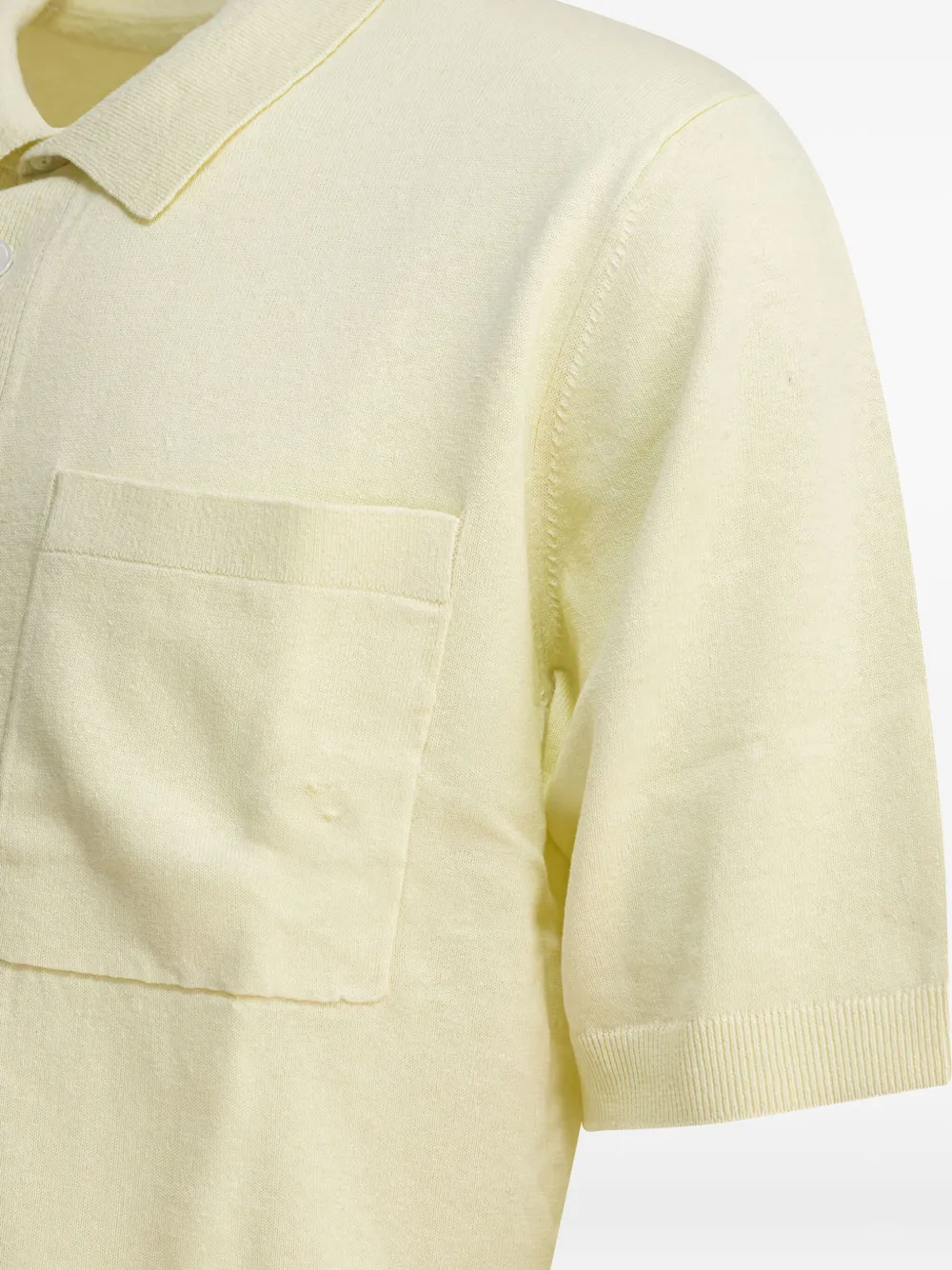 Norse Projects patch-pocket polo shirt Geel