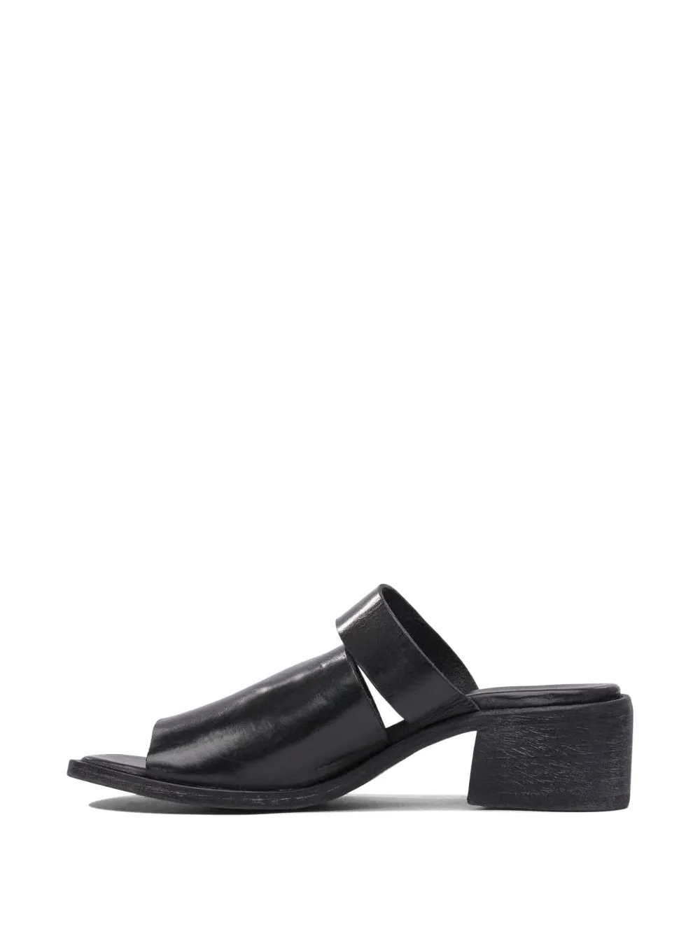 Moma double-strap block-heel sandals Black