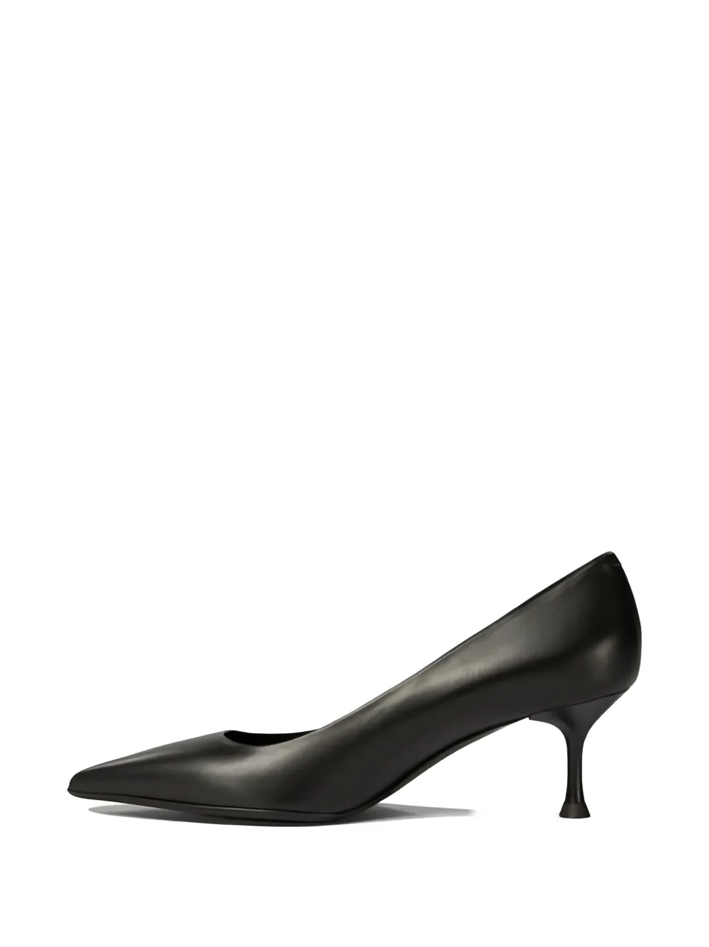 Sergio Levantesi Ella Pointed-toe Leather Pumps In Black
