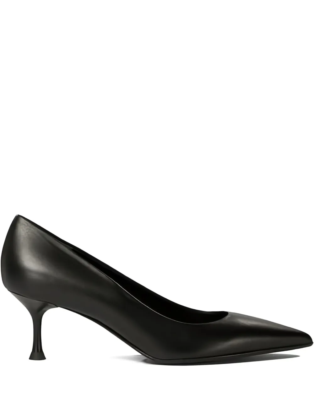 Sergio Levantesi Ella Pointed-toe Leather Pumps In Black