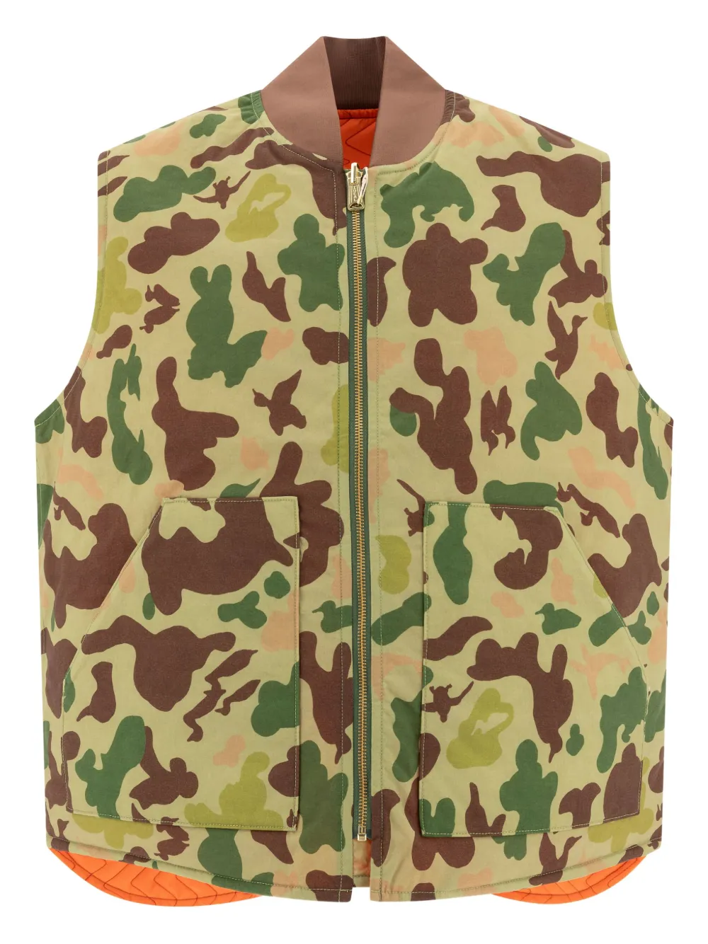BEAMS PLUS camouflage pocket vest - グリーン BEAMS PLUS camouflage pocket vest - グリーン
