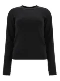 Saks Potts picot-trimmed long-sleeve top - Black