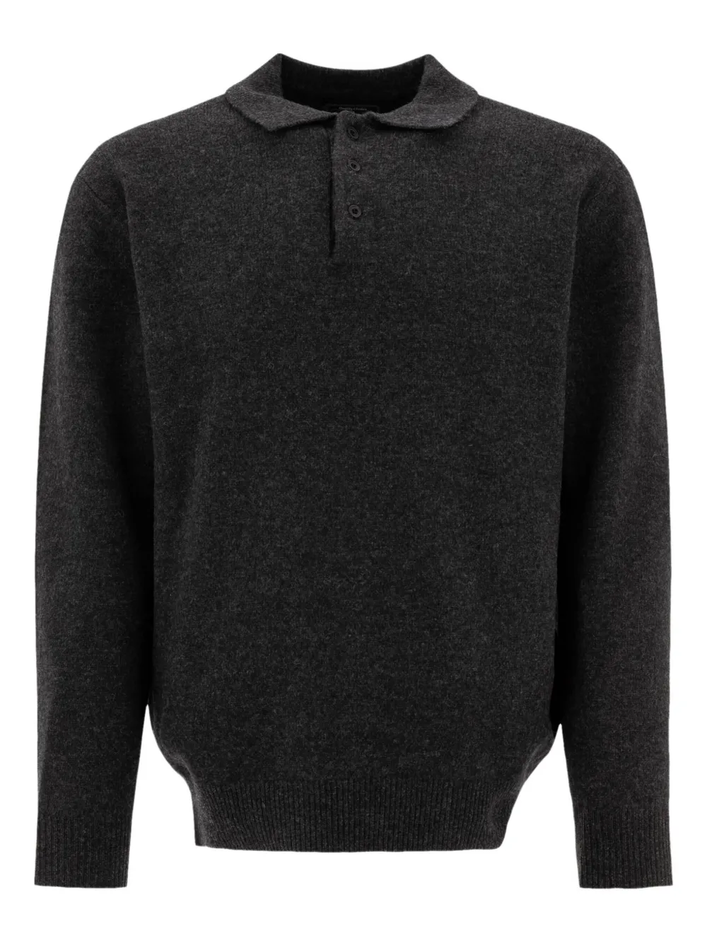 BEAMS PLUS Wollen poloshirt Grijs