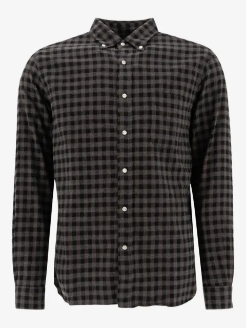 BEAMS PLUS camisa de algodón con motivo de cuadros gingham