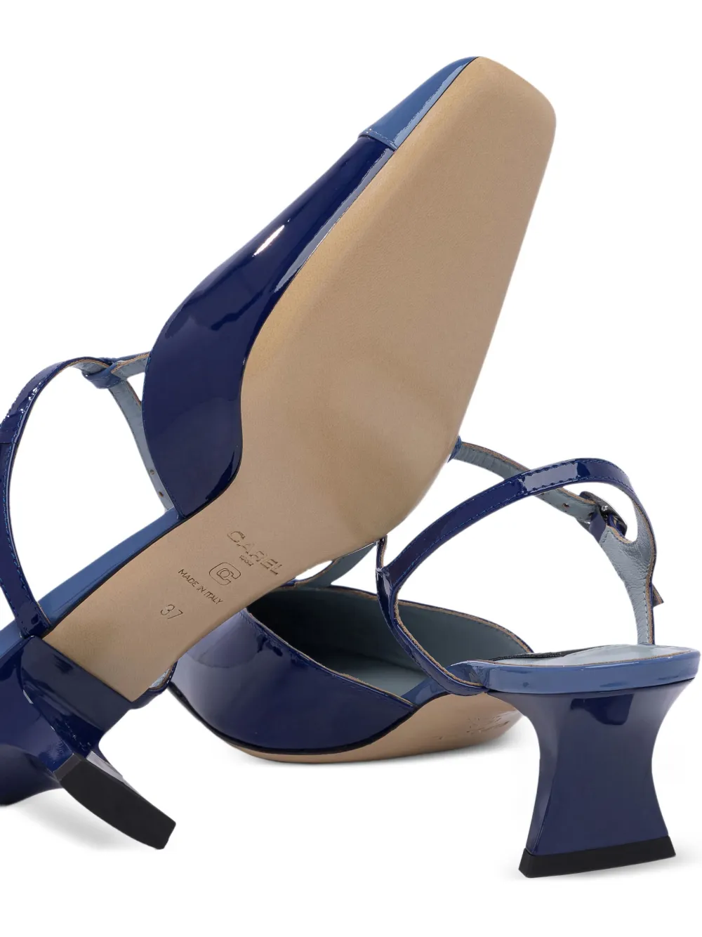 Carel Paris 55 mm leren pumps met T-bandje Blauw