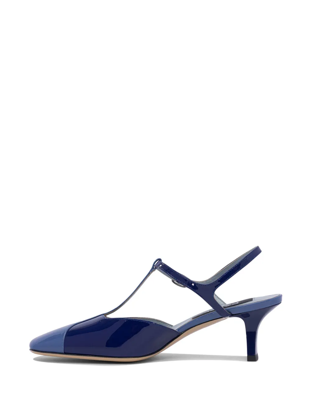 Carel Paris 55 mm leren pumps met T-bandje Blauw