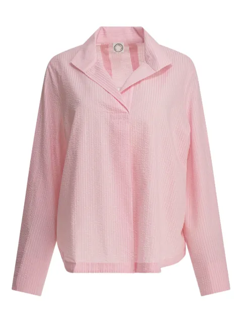 Ines De La Fressange textured striped blouse