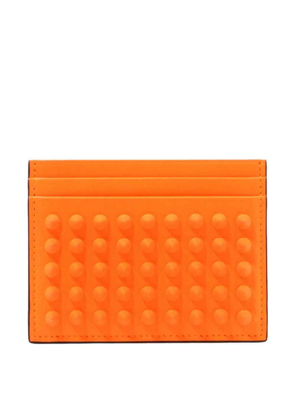 Christian Louboutin Kios studded leather card holder | Orange | Image 1