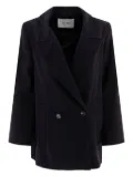 IVY OAK Jenna double-breasted wool jacket - Blue