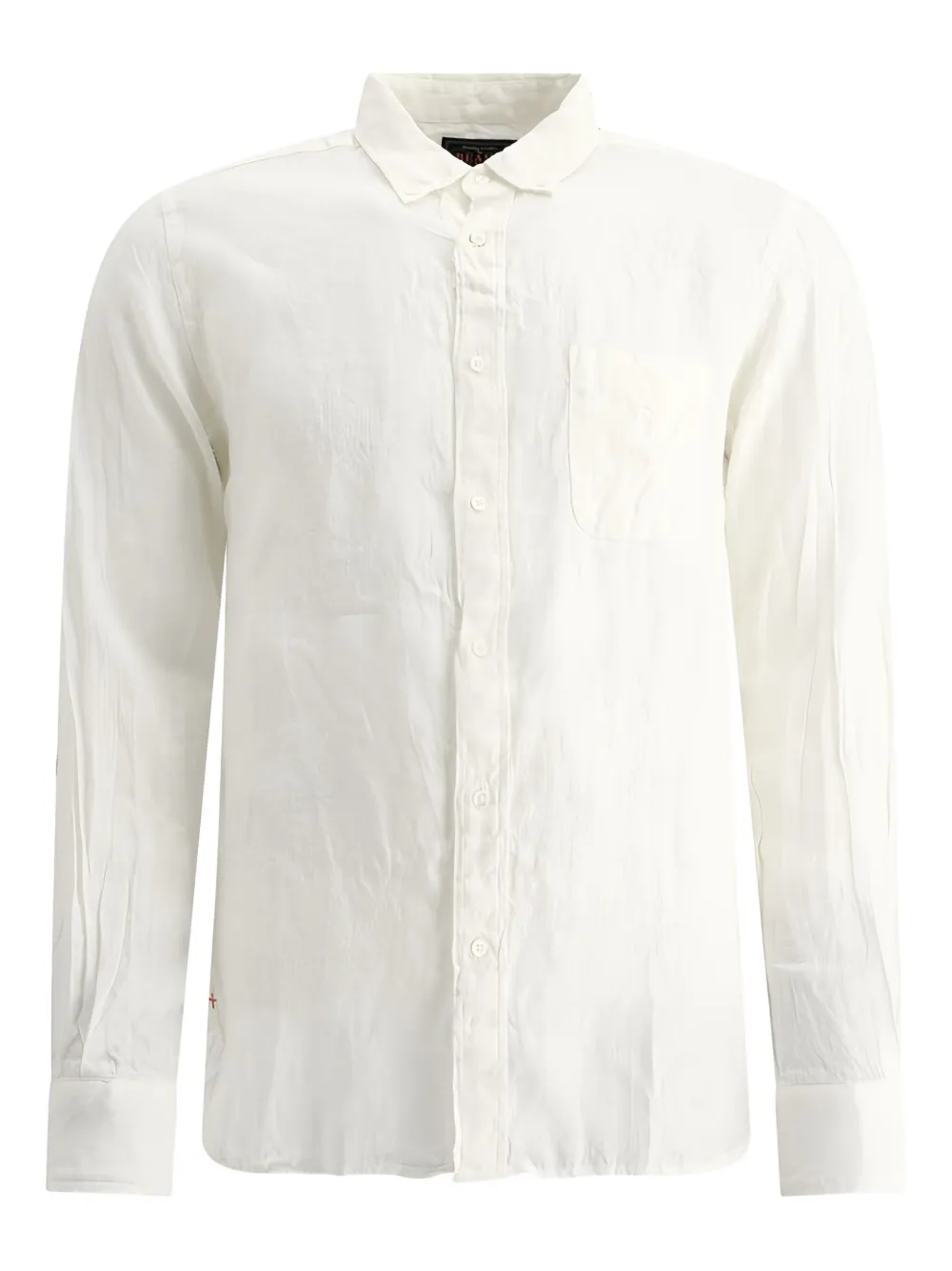 BEAMS PLUS button-down linen shirt - ホワイト BEAMS PLUS button-down linen shirt - ホワイト