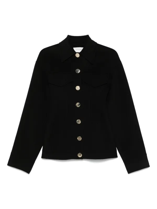 ダウンジャケット・コート Sportmax Black Virgin Wool Coat With Scarf Neckline Livorno virgin wool coat in black - Sportmax | Mytheresa