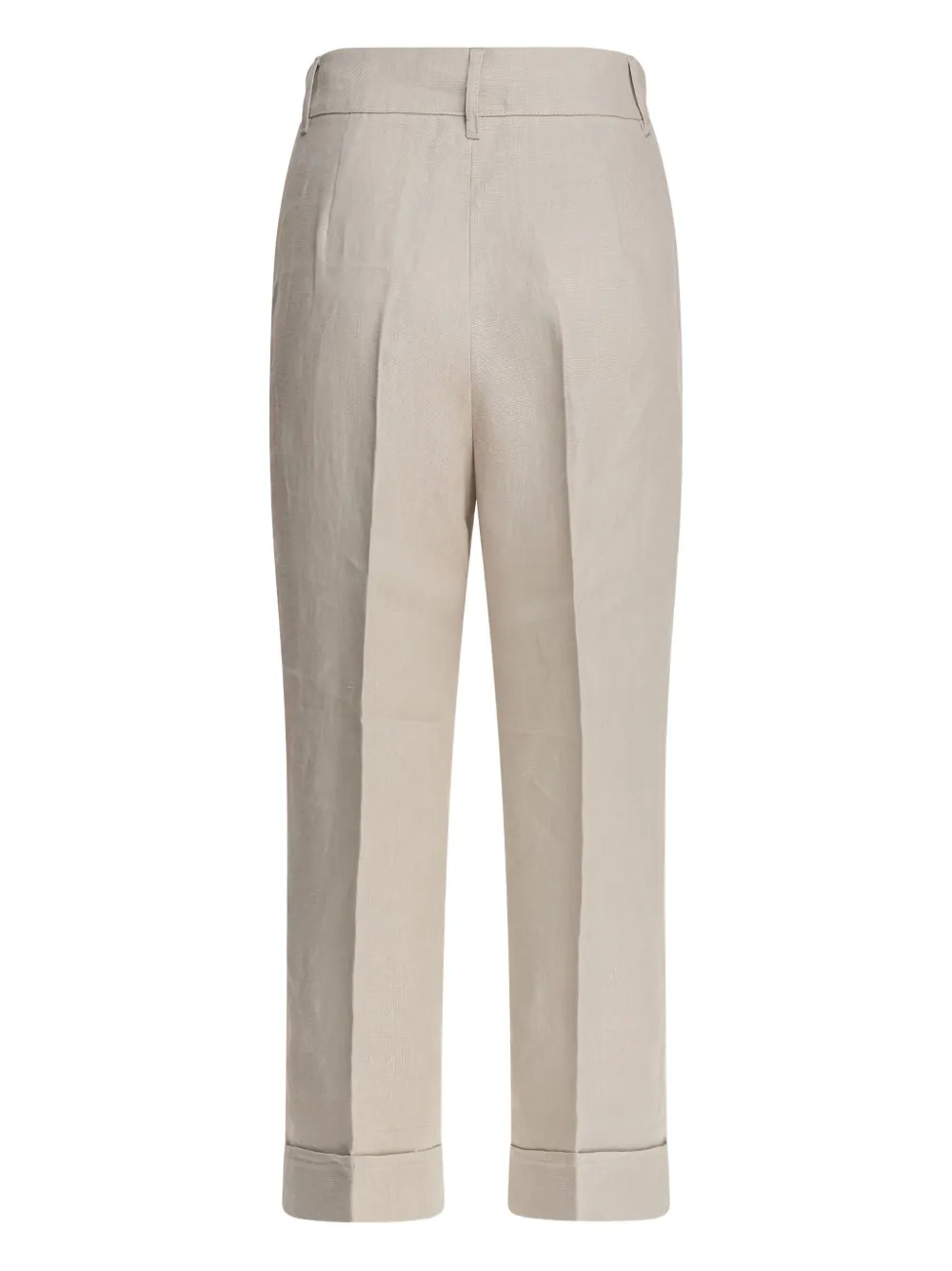 'S Max Mara pressed-crease linen trousers Beige