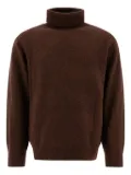 BEAMS PLUS turtleneck wool sweater - Brown