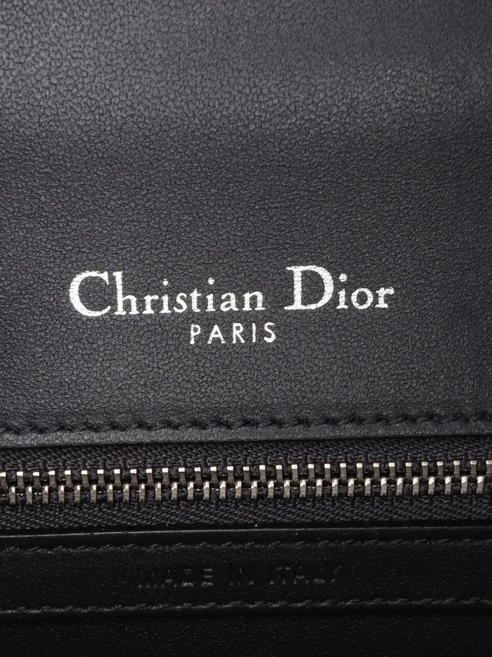 Pre-owned Dior 2018 Medium Metallic Patent Microcannage Ama Flap Crossbody Bag In Silver
