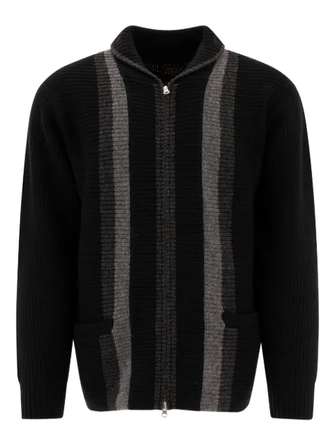 BEAMS PLUS ribbed-knit striped cardigan