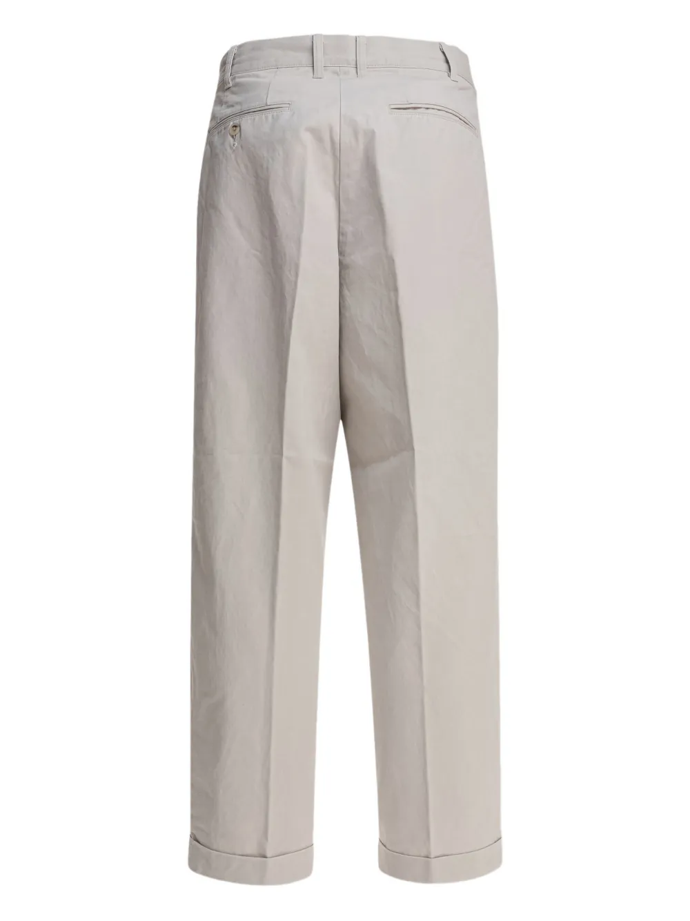 BEAMS PLUS pleated cotton trousers - Grijs