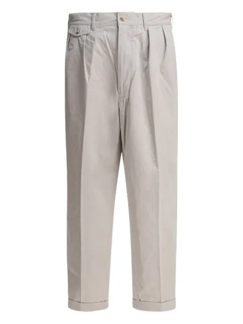 BEAMS PLUS pleated cotton trousers