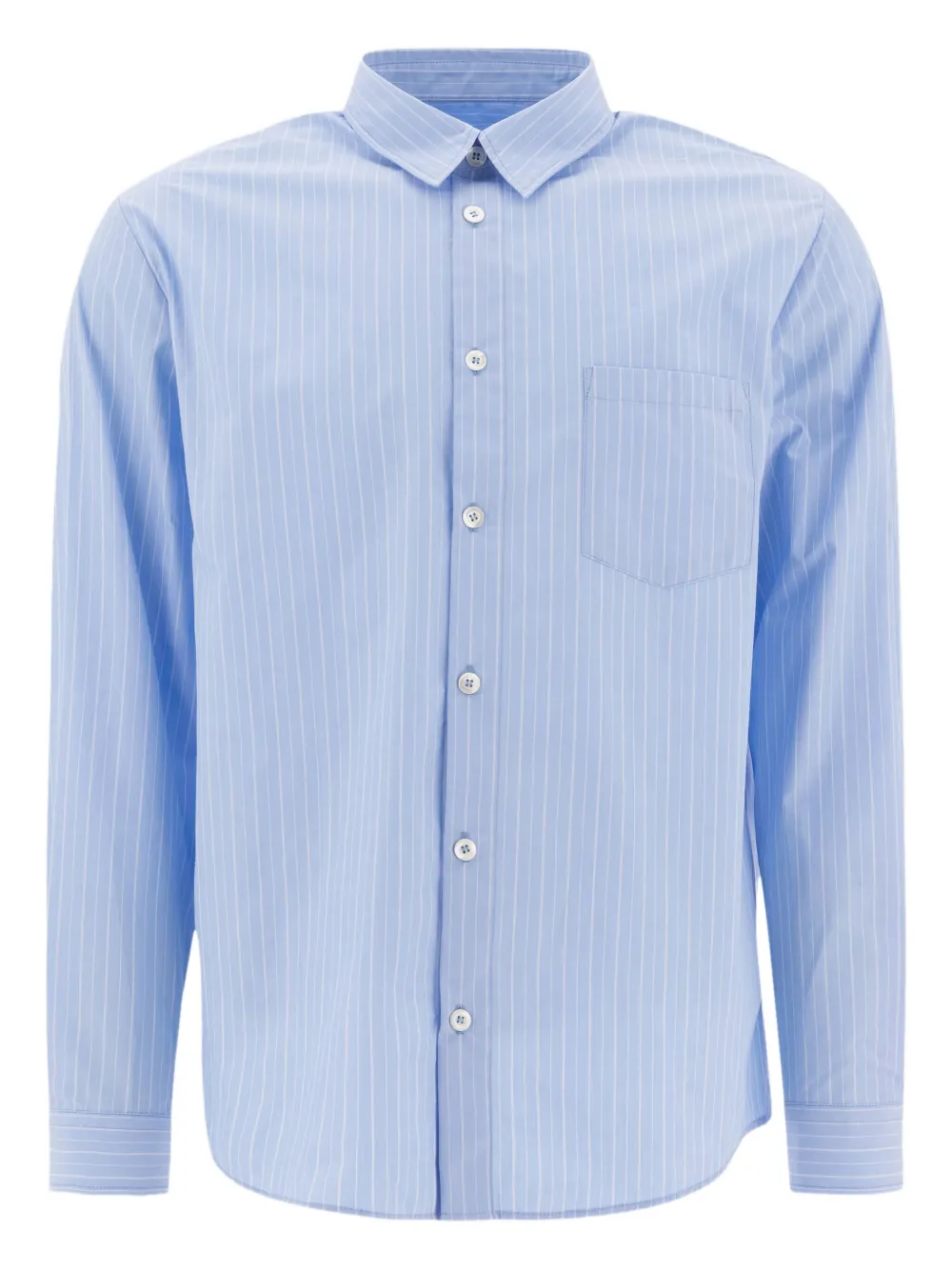 A.P.C. Gestreept katoenen overhemd Blauw