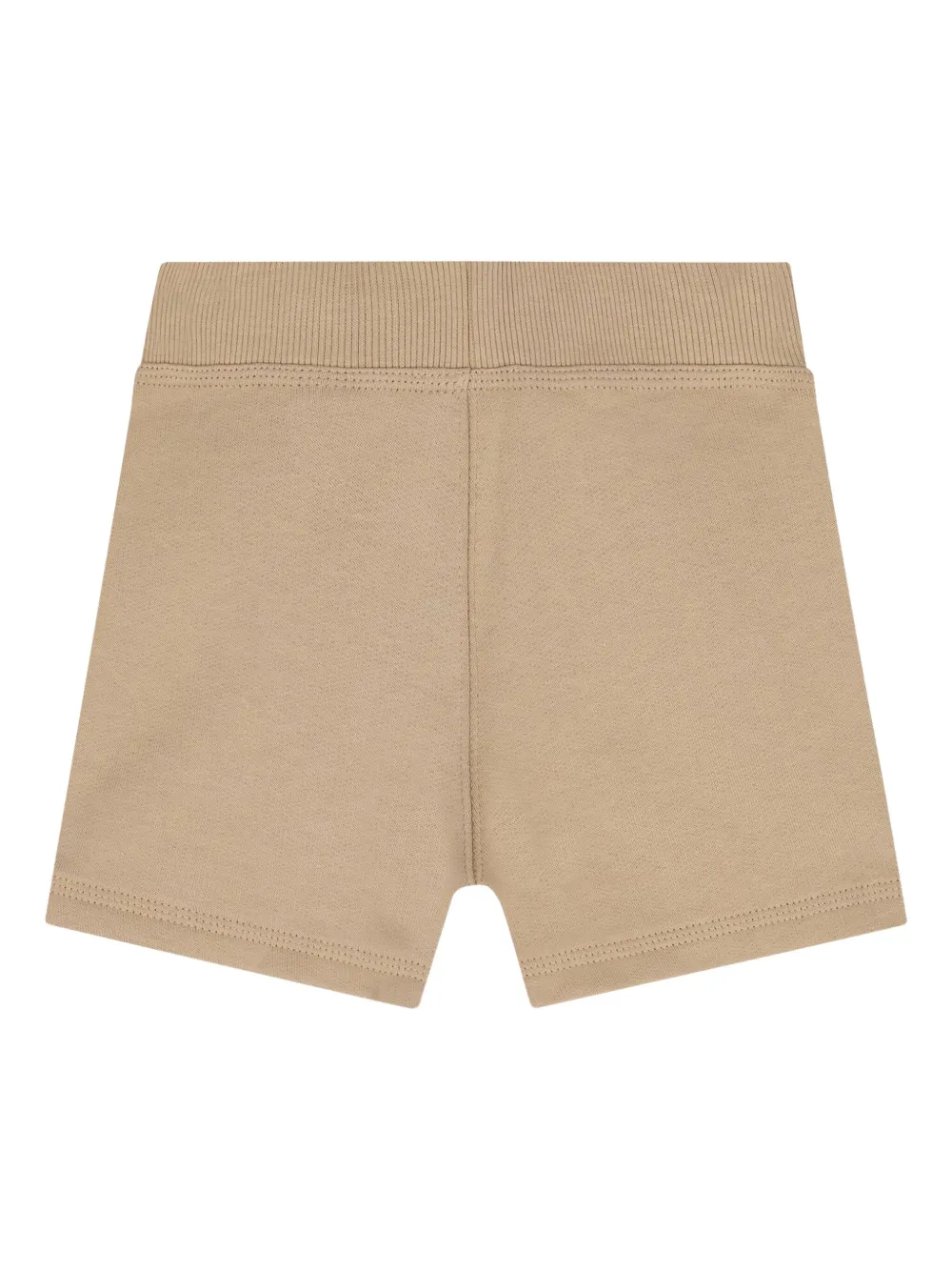 Burberry Kids embroidered-logo check-panel shorts - Beige