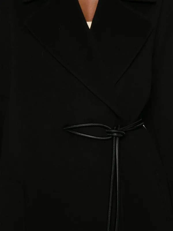 Sportmax ベルテッド コート | ブラック | FARFETCH JP