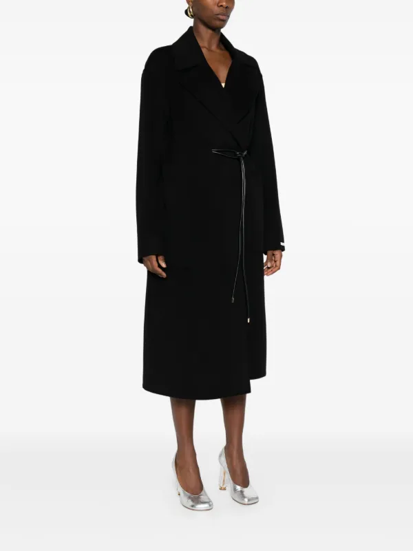 Sportmax Belted Coat | Black | FARFETCH