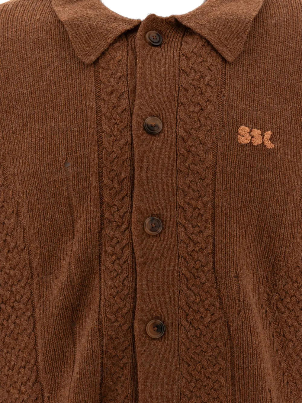 Stockholm Surfboard Club Broke Cardigan In Brown