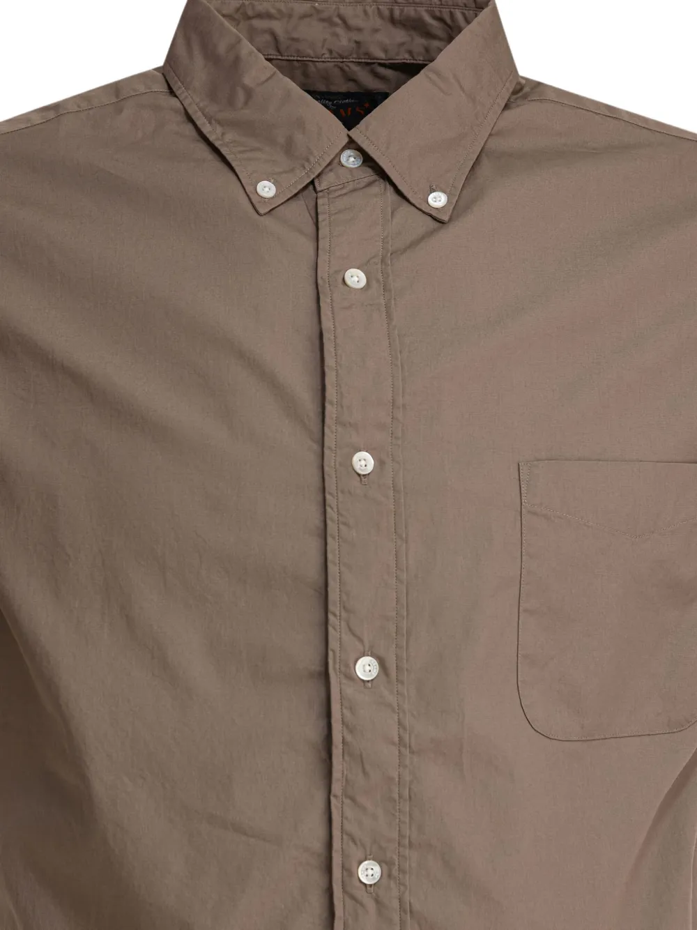 BEAMS PLUS Overhemd met zak en korte mouwen Bruin