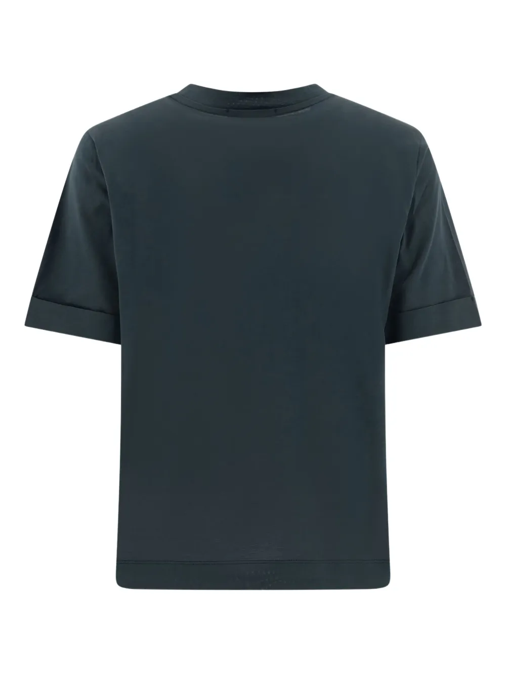 Soeur Crew Neck Plain Design Short Sleeves In Green
