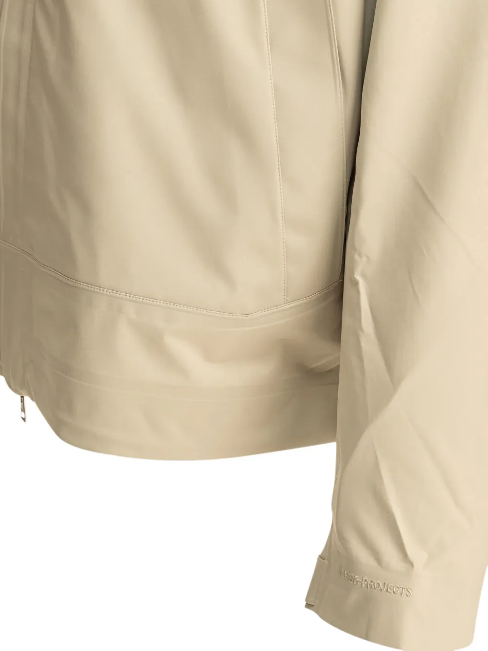 Norse Projects turtleneck zip-front lightweight jacket Beige
