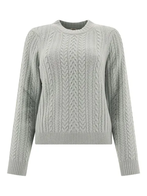 Ines De La Fressange cable-knit ribbed sweater