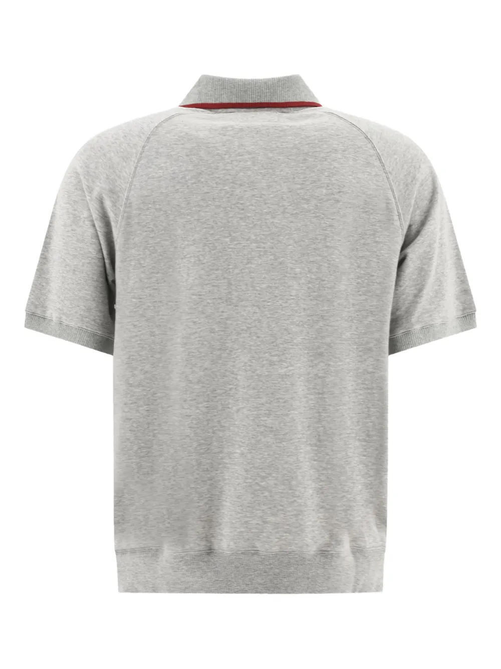 BEAMS PLUS half-zip polo shirt - Grijs