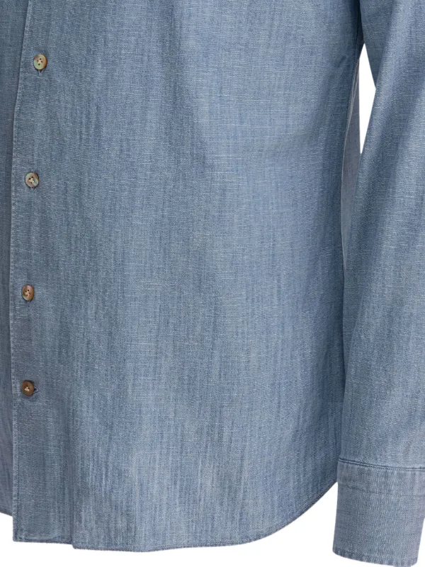BORRIELLO NAPOLI デニムシャツ | ブルー | FARFETCH JP