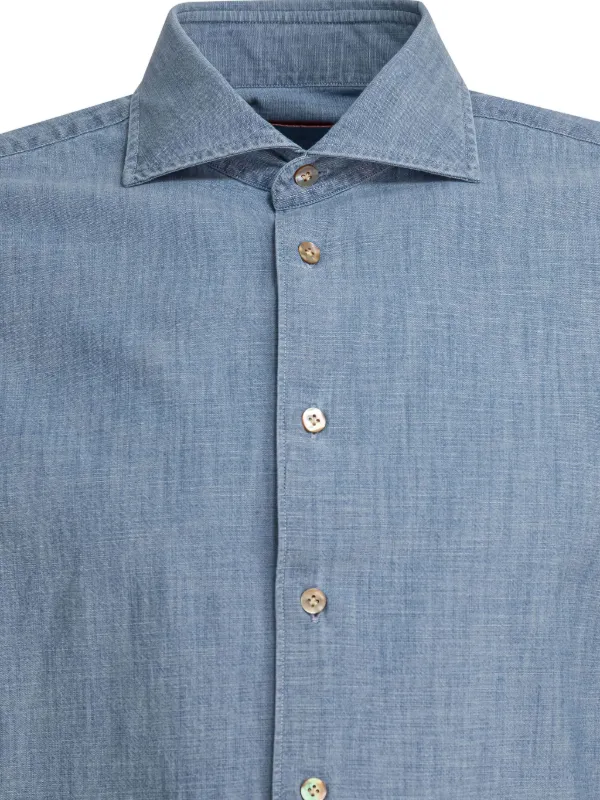 BORRIELLO NAPOLI デニムシャツ | ブルー | FARFETCH JP