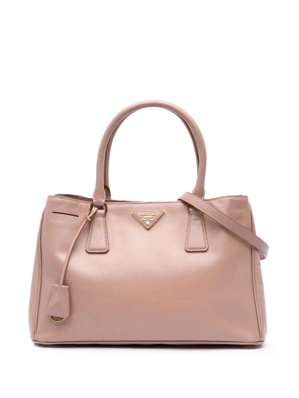 Prada Pre-Owned 2013-2024 ミディアム サフィアーノルクス ガレリア サッチェルバッグ - ブラウン Prada Pre-Owned 2013-2024 ミディアム サフィアーノルクス ガレリア サッチェルバッグ - ブラウン